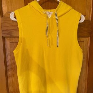 Ann Taylor Loft Tank Top Beach Coverup Yellow